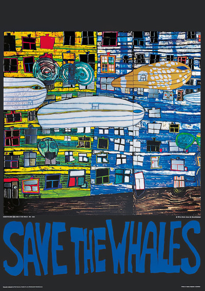 クジラを救おう 作： Friedensreich Hundertwasser